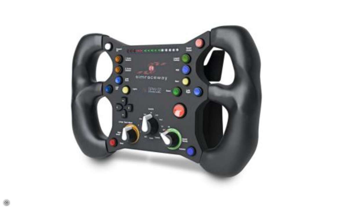 Sensoren erfassen die Lenkausschläge des Fahrers und setzen sie für den Rechner um. © SteelSeries