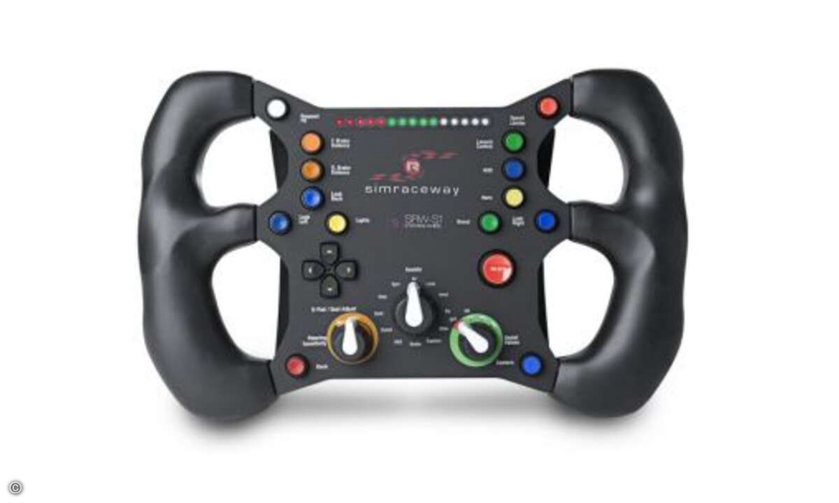 Auf Dauer wird der Spieler kräftige Arm- und Rückenmuskeln benötigen, um das Lenkrad zu halten. © SteelSeries
