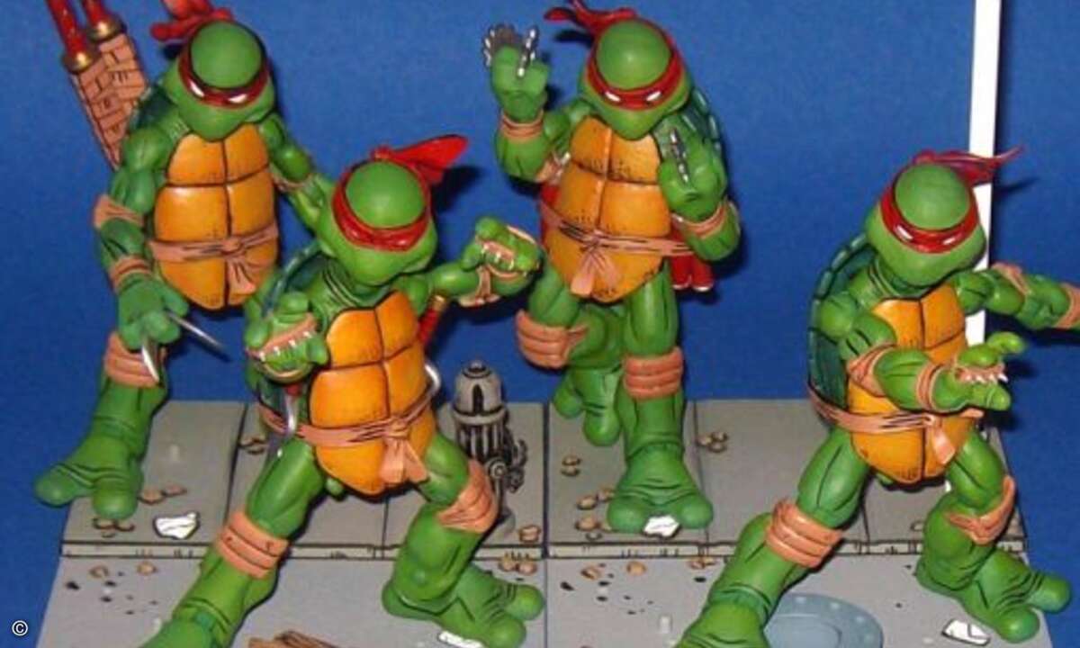 Das Original aus den 80ern: Die Teenage Mutant Ninja Turtles waren in Europa als Teenage Mutant Hero Turtles auf Sendung.