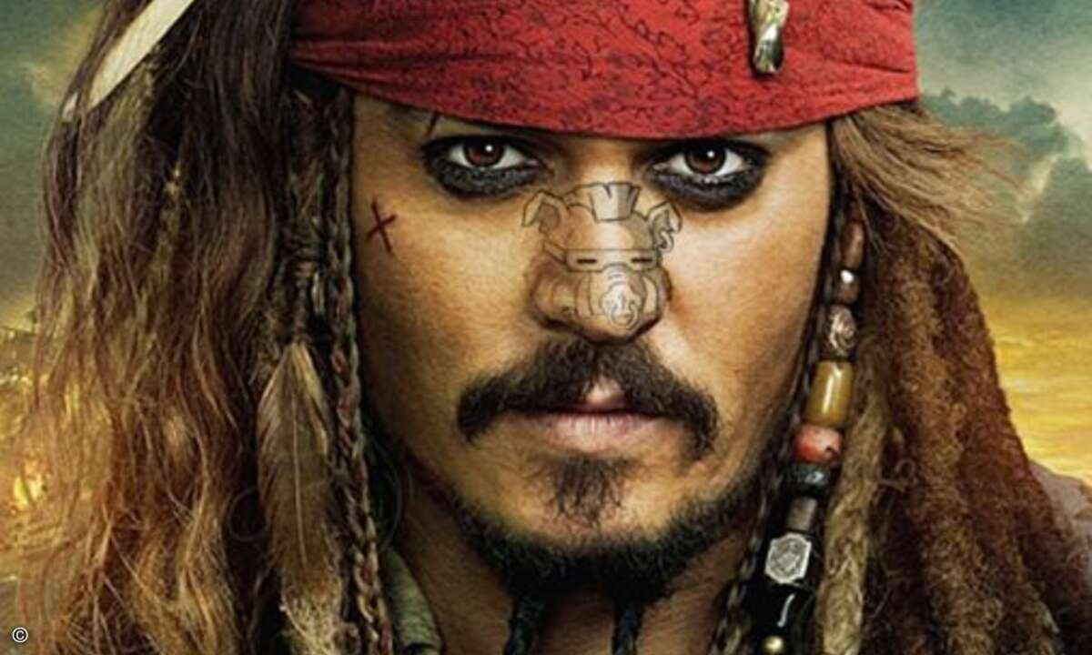 Warum ist Jack Sparrows eigentlich soooo süß? Klar: Weil er eine Schildkröte hat.