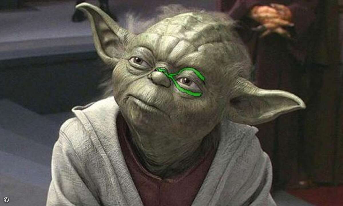 Meister Yoda sagt: Vertraue der Macht und Du wirs ein starker Krötl, äh Jedi.