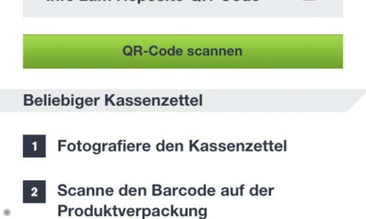 In drei Schritten kann der Kunde sofort nach dem Kauf seinen elektronischen Kassenzettel erstellen.