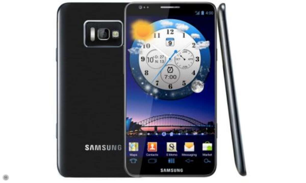 Quad-Core-Smartphones und -Tablets
Angeblich kommt auch das heiß erwartete Superphone Samsung Galaxy S3 mit einem Quadcore Prozessor. Das wird aber frühestens Ende Februar auf dem Mobile World Congress in Barcelona gezeigt. Die Photoshop-Montage z
