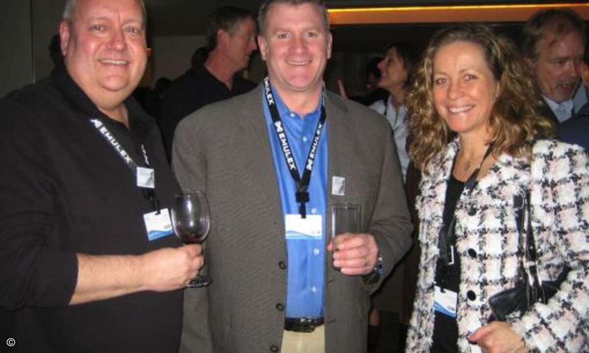 Peter Coleman, Bob Skelley und Chrissie Tarbitt (alle Dell)