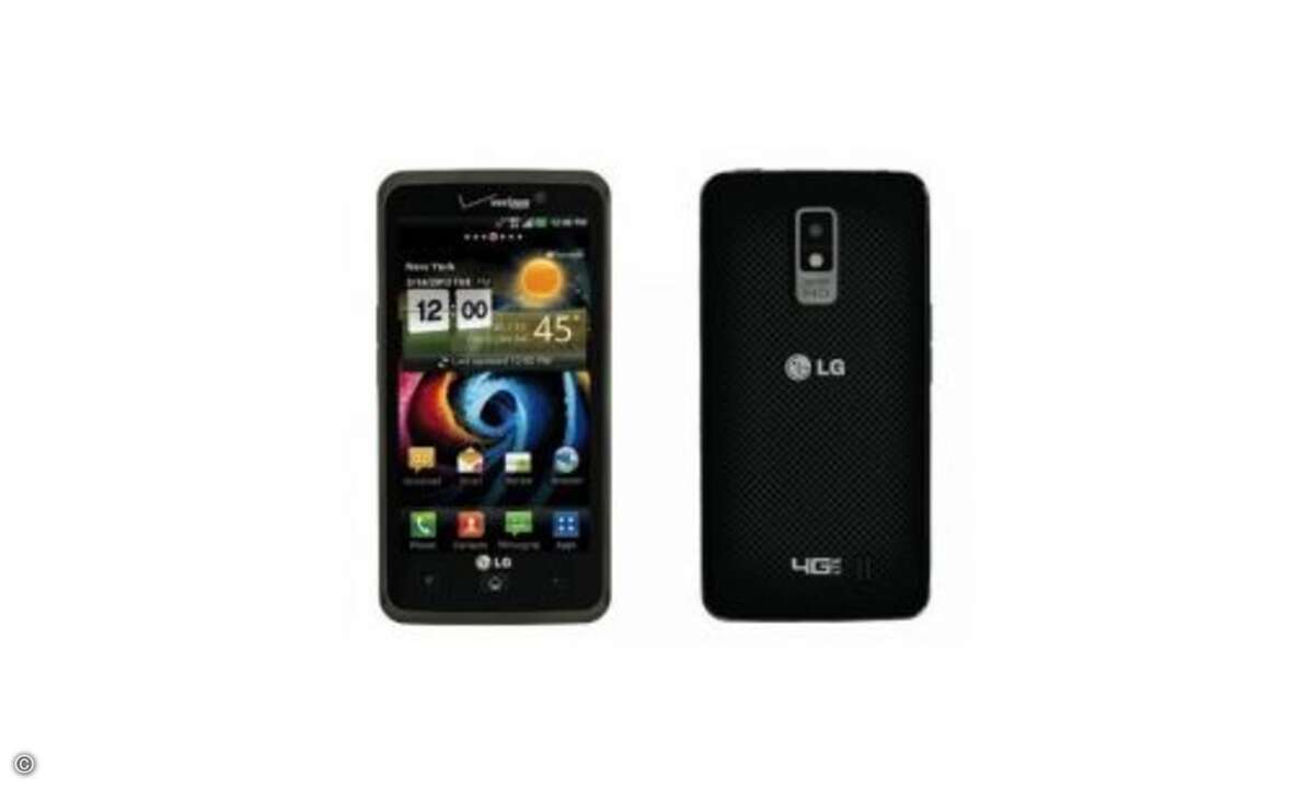 LG Spectrum VS 920
Superscharfe Displays jenseits der 1000-Pixel-Marke markieren den ersten großen Technik-Trend 2012. Auch LG hatte ein solches Pixelmonster im Gepäck: Das Spectrum VS920 beeindruckt mit einem IPS True HD-Display mit einer Diagona