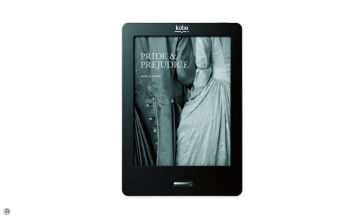 Kobo eReader Touch Edition Kobos eReader fällt wegen der angenehm strukturierten Rückseite und dem fast völligen Fehlen von Tasten auf. Das Touchscreen-Gerät wird fast ausschließlich über das Display bedient, was anfangs gewöhnungsbedürftig ist. Bed