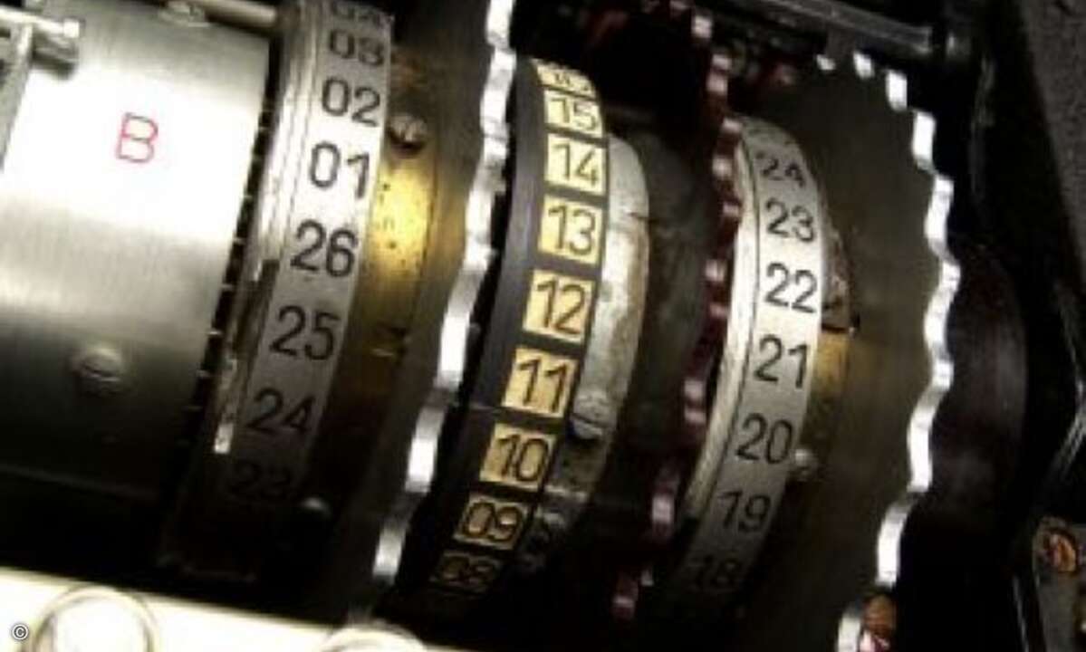 Enigma-Walze (Bildnachweis: Jan Braun/HNF)