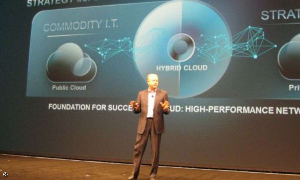 Kevin Johnson, seit 2008 CEO von Juniper, gab in seiner Keynote einen Ausblick wie sich Juniper weiter im Markt positionieren wird