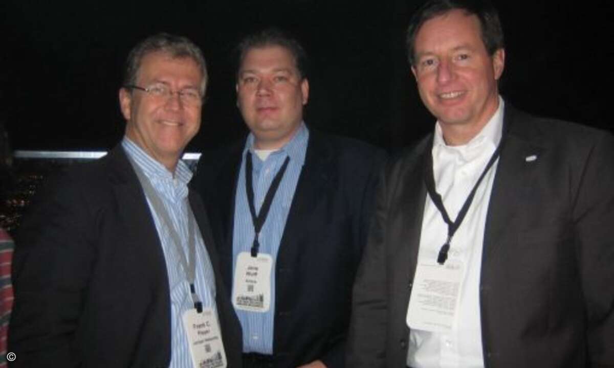 Frank Pieper (Juniper), Jens Wulff und Frank Kammer (beide Axians)