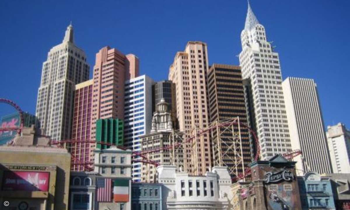In den Konferenzpausen konnten die Teilnehmer am Las Vegas Strip eine Weltreise zu Fuß antreten: Von New York