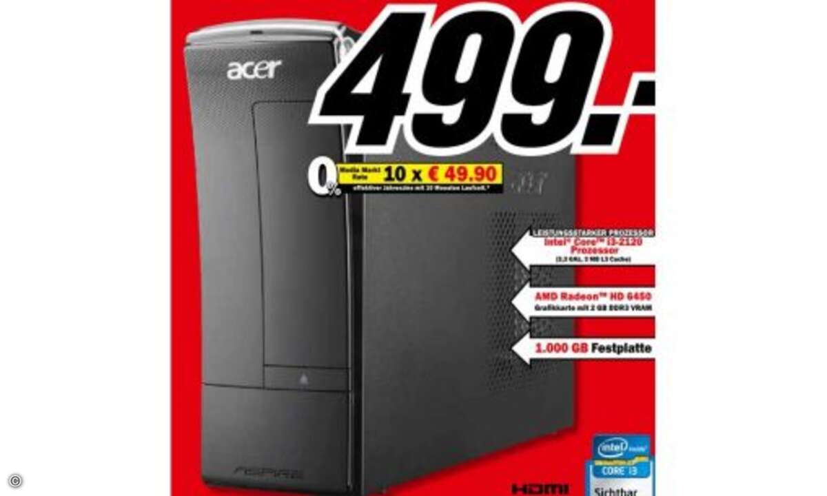 Der Mittelklasse-Desktop-PC Acer Apire X3990 PT.SGKE2-362 von Seite 5 wird von einer Intel CoreTM i3-2120 CPU befeuert, die auch eine Grafikeinheit namens HD2000 mitbringt. Der Acer Aspire hat allerdings auch eine dedizierte Grafikkarte an Bord. Die