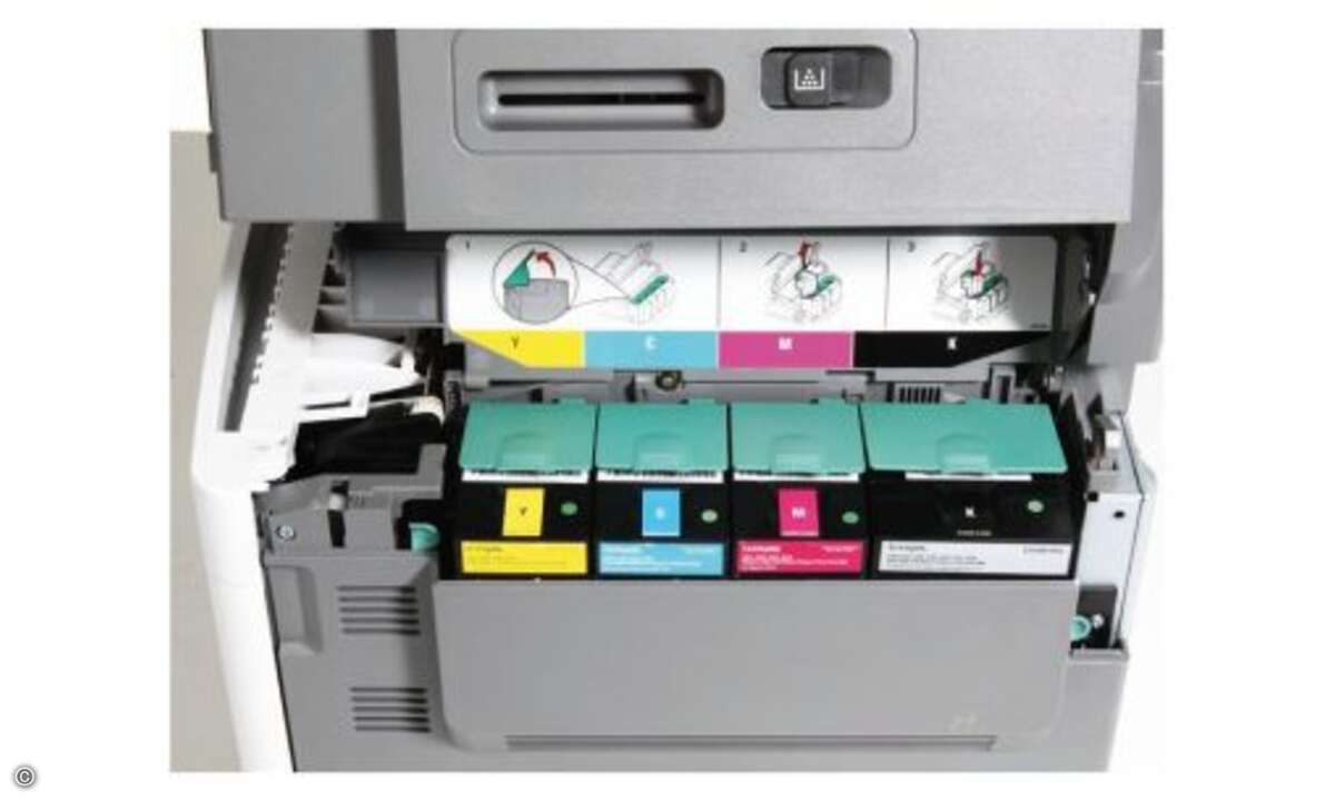Das sind keine Tintenpatronen, das sind die Tonerkartuschen des Lexmark X544n.

© Hersteller/Archiv