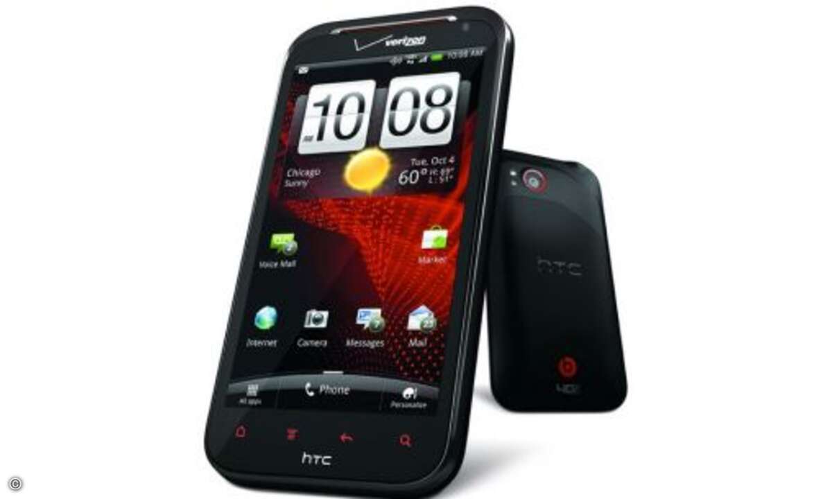 HTC Rezound

Ein weiteres Highend-Modell von HTC ist das Rezound, das bereits vom US-Netzbetreiber Sprint verkauft wird. Das Display ist 4,3 Zoll groß und hat eine Auflösung von 1280 x 800 Pixel. Auf dem MWC könnte HTC eine europäische Variante vor