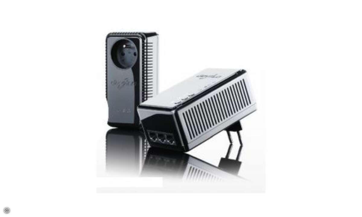 devolo dLAN home Multi connect Set Internet, wo und wie Sie wollen: Das Set vom Powerline-Spezialisten devolo überträgt Netzwerk-Daten mit maximal 200 Mbit/s über die Stromleitung zu jeder beliebigen Steckdose im Haus. Der eingesteckte Adapter sende
