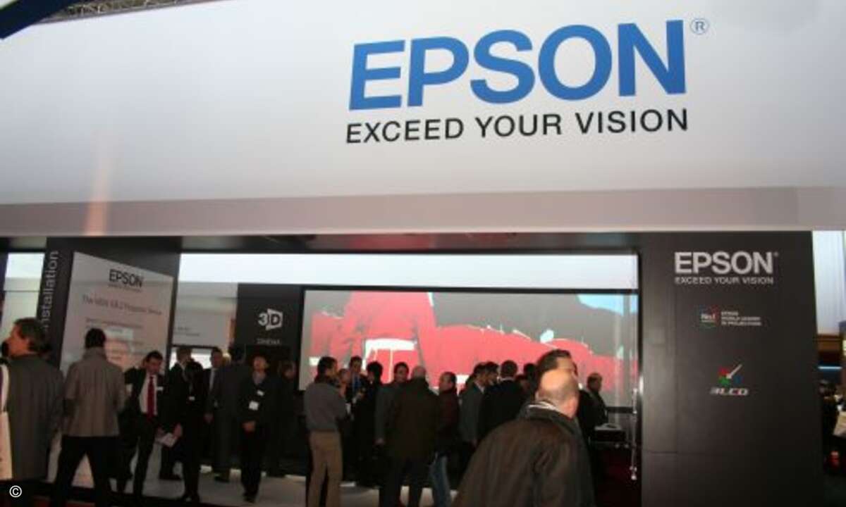 Projektorenmarktführer Epson zeigte verschiedene Lösungsszenarien