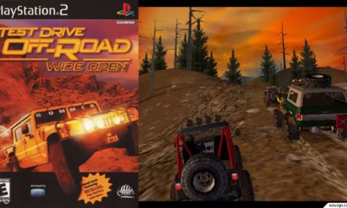2001 gibg es mit Test Drive Wide Open wieder mitten ins Gelände - mit deutlich aufgehübschter Grafik.