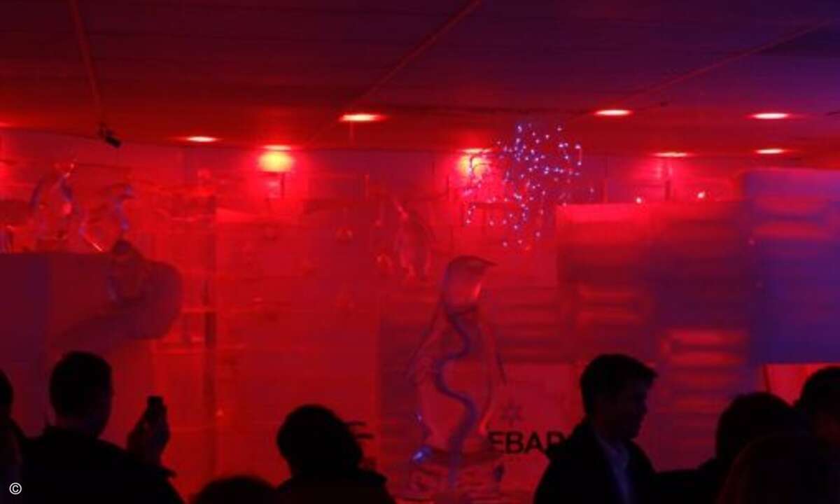 Wer ganz genau hinsieht stellt fest, dass sich sogar ein TUX in die Eisbar geschlichen hatte. Parallels auf Linux-Abwegen?