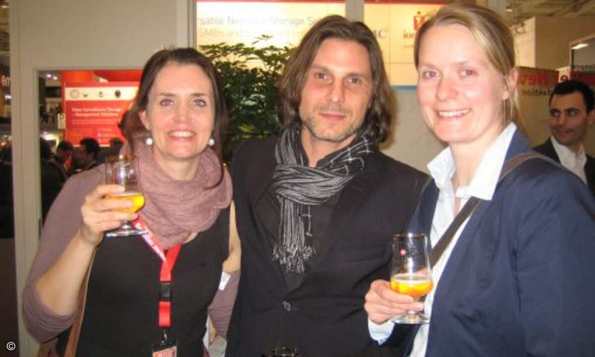 Nadine Kasszian (CRN), Ronny Winkler (Lewis PR) und Britta von Oeynhausen (Avision)