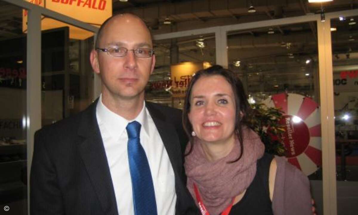 Manfred Grandis (BHS Binkert) und Nadine Kasszian (CRN)