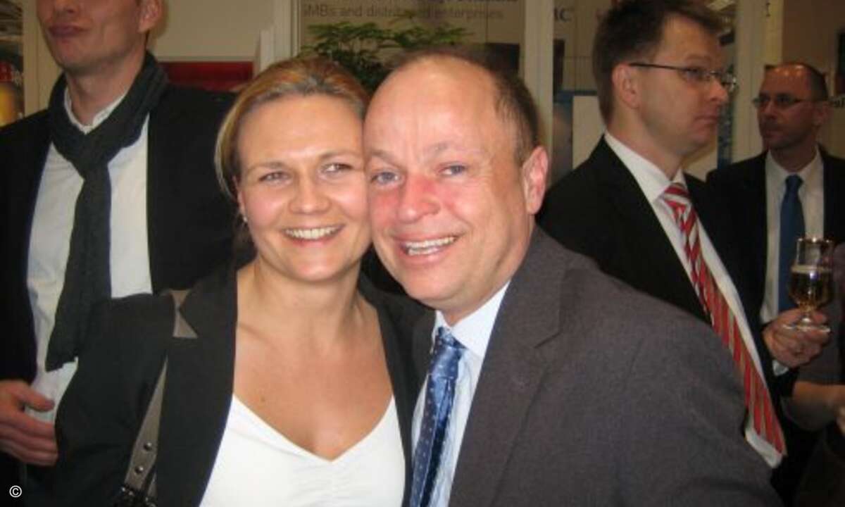 Natascha Mössler (Tech Data) und Yoschie Schmidt (Brother)