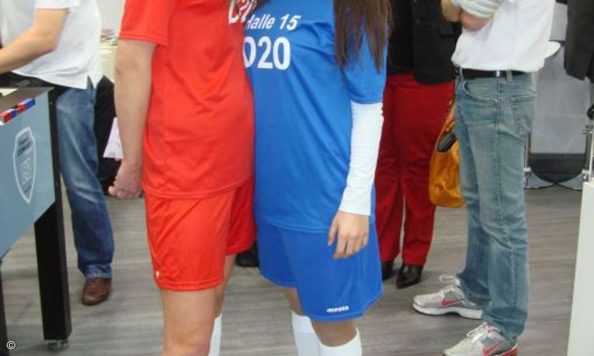 Die Mädels von Level One sind voll auf Fußball getrimmt.