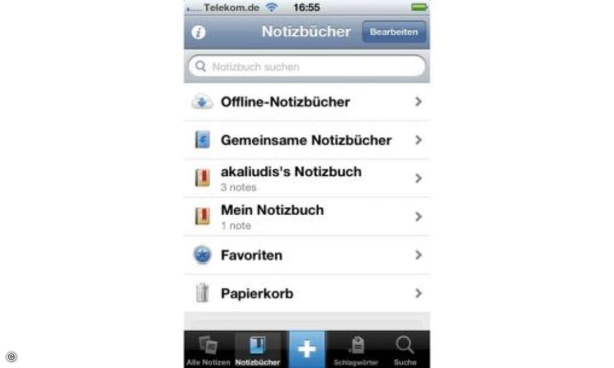Evernote  Wer Evernote geschickt einsetzt, hat seine Notizen stets zur Hand und kann sich das Hin- und Herkopieren zwischen Rechner, Speichersticks und/oder Festplatten sparen. Der Dienst bietet jedem angemeldeten Nutzer kostenlosen Zugriff auf einen