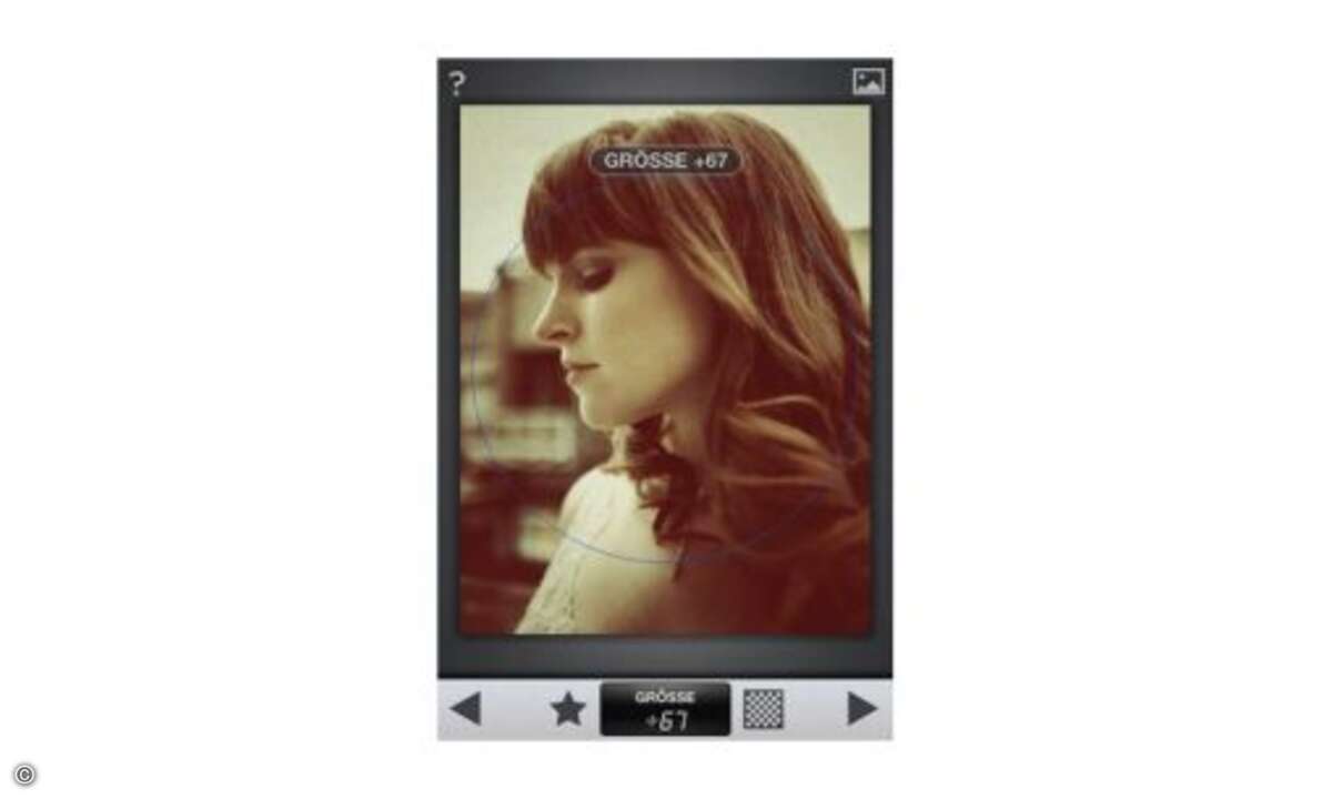 Snapseed  Das Tolle an der iPhone-App ist die einfache Handhabung. Mit den bei Touchscreengeräten üblichen Wisch- und Tipp-gesten lassen sich Bilder erstaunlich schnell und unkompliziert überarbeiten. Das Bedienkonzept ist gut durchdacht und schnell