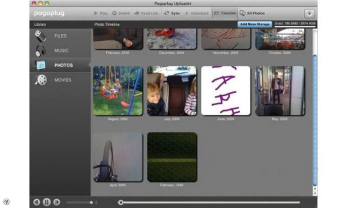 Pro: + kaum Konfiguration nötig + schneller Zugriff von Mac, PC und Smartphone + umfangreiche Smartphone-App mit Fotoverwaltung und Musicplayer + zusätzlich 5 Gigabyte Onlinespeicher + kompakt |
Contra: - Hardware-Konfiguration muss direkt über di