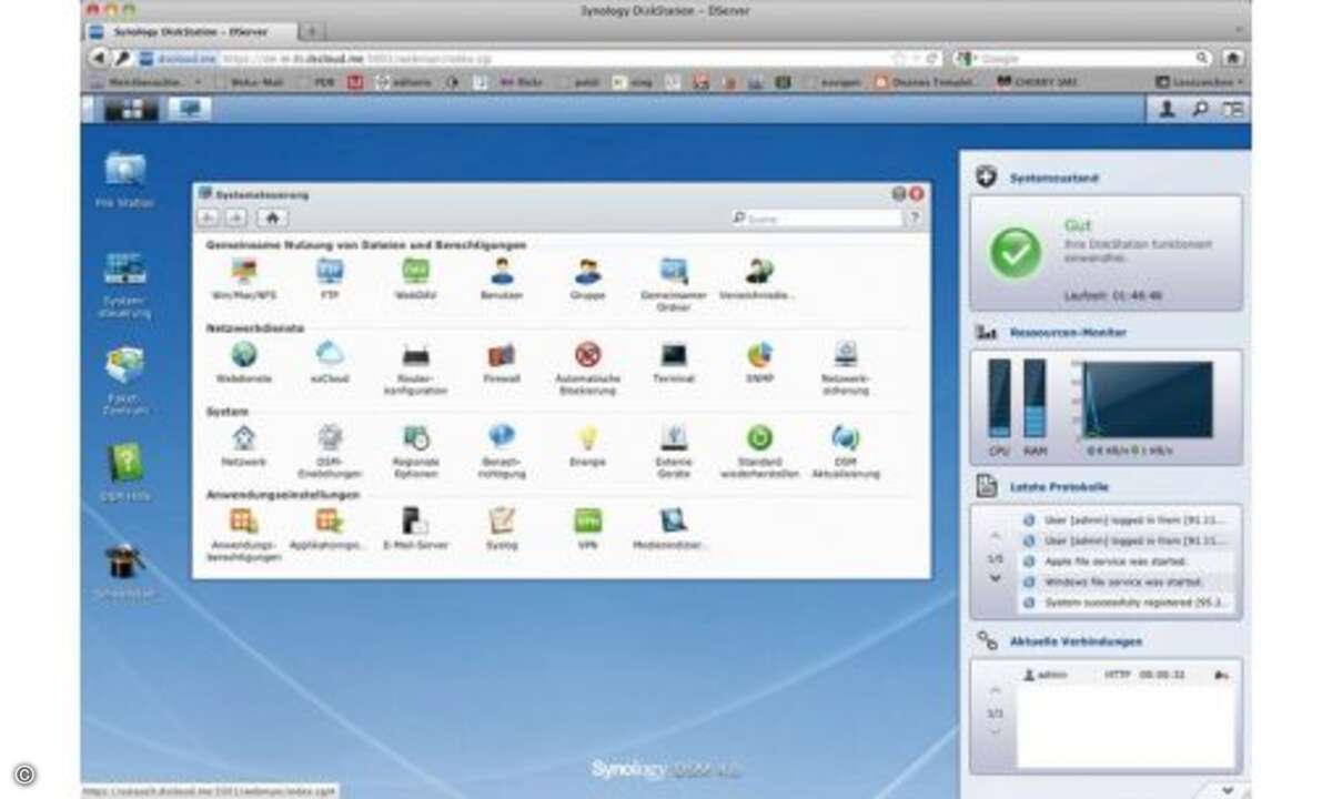 Wer ein Plug-and-play-Gerät sucht, das man einschaltet und schon nach ein paar Minuten fertig im Einsatz hat, der liegt bei Synology falsch. Wer aber ein bisschen Ahnung von IP-Adressen hat – oder es zumindest lernen will – der hat jede Menge Spaß un