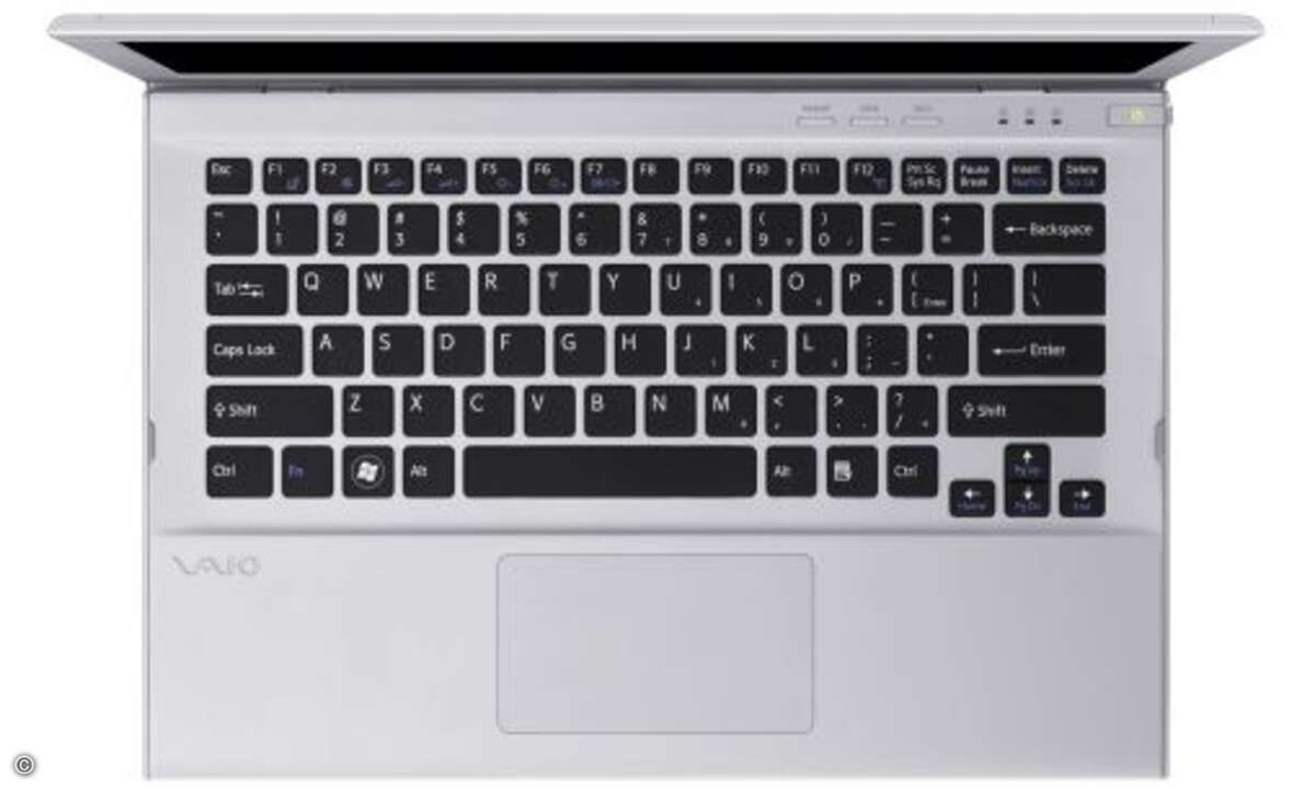 Das tastenlose Touchpad erlaubt sogar Multitouch-Gesten ©Sony