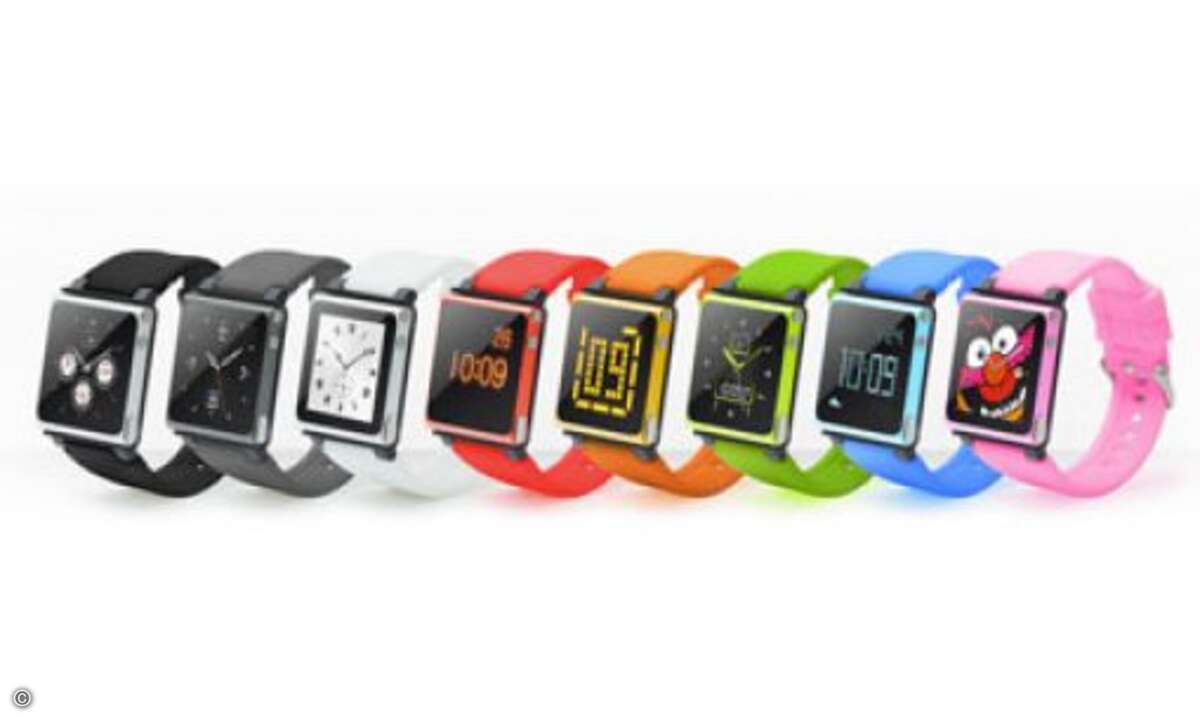 iWatchz macht aus dem iPod Nano der Familienchefin eine stylische Armbanduhr.