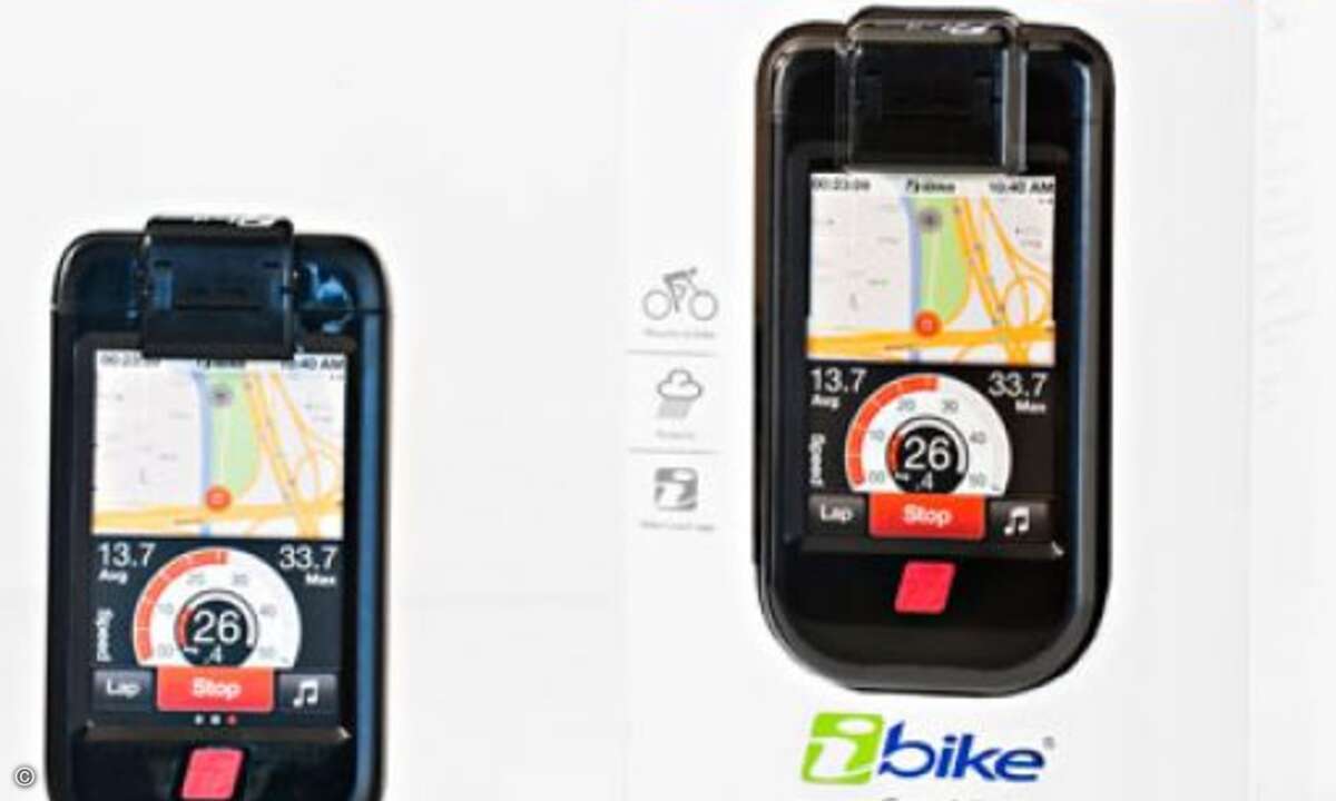 Mutter weiß immer, wo es lang geht - dank dem iBike Coach, der aus dem iPhone einen Fahrradcomputer mit elektronischem Fitnesstrainer macht.