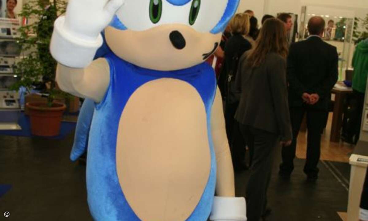 Sonic der Igel war genauso auf der IM.Top... Foto: Computer Reseller News