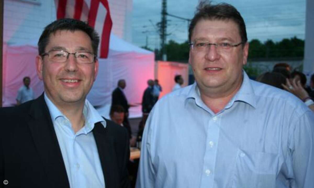 Robert Beck (Ingram Micro) mit Wolfgang Walter (Boston)