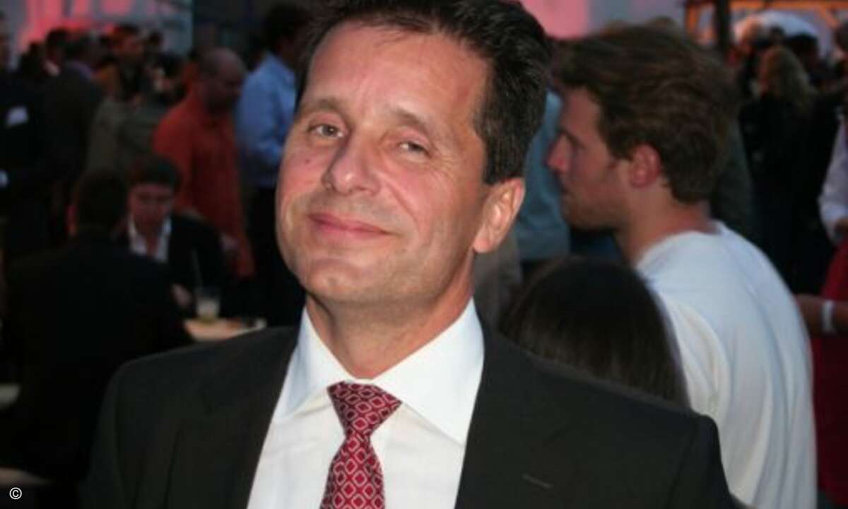 Mitten im Party-getümmel: Robert Laurim (IBM)