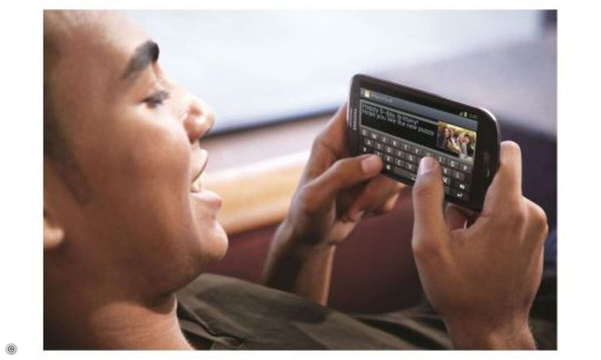Auch Texteingaben sollten auf dem großen Touchscreen bequem möglich sein. © Hersteller
