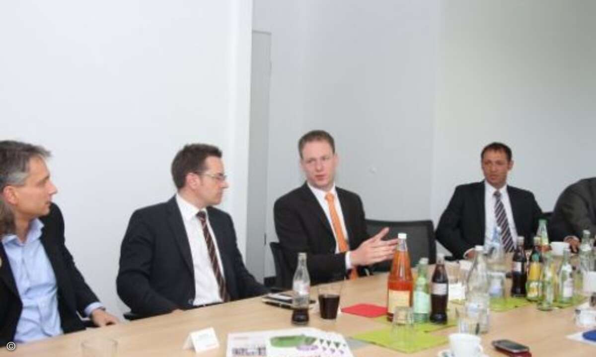 Marc Müller, Marc Adelberg, Henning Meyer und Klaus Weiss von TIM