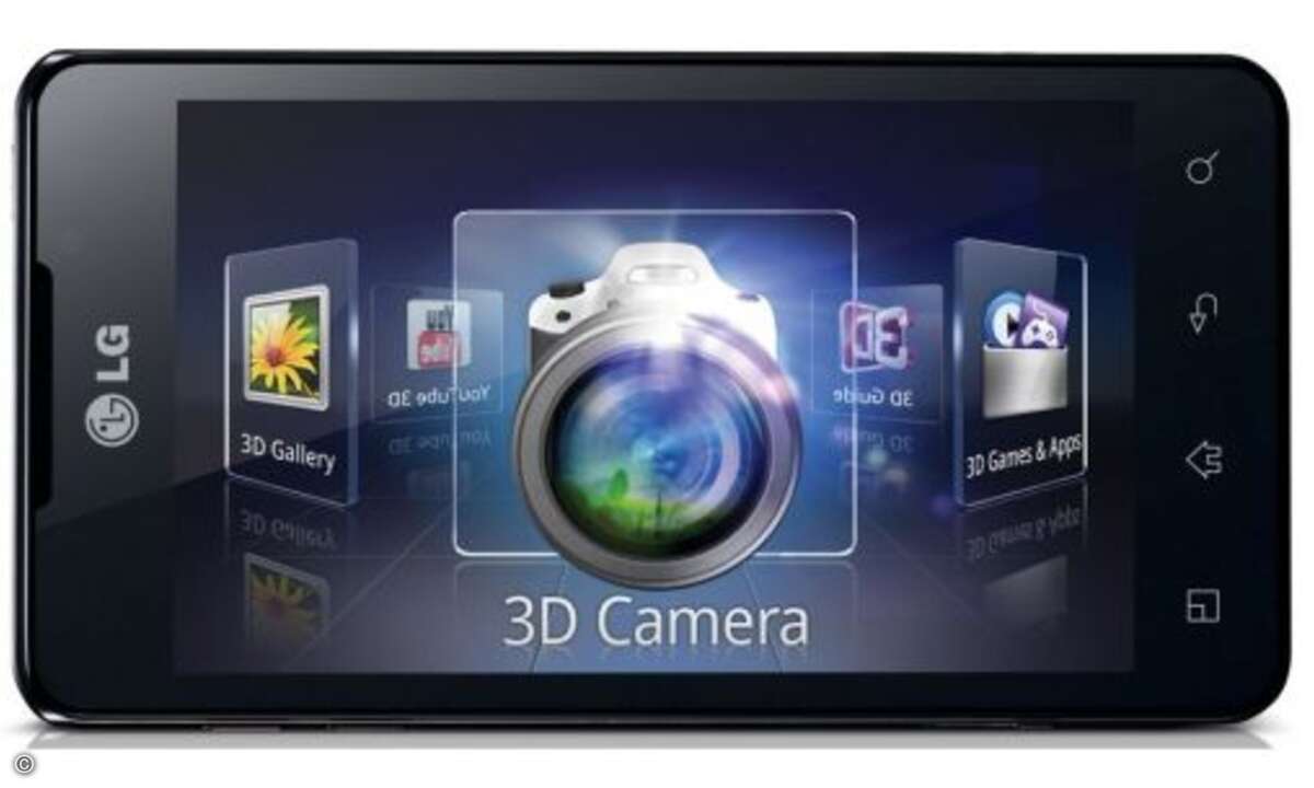 LG Optimus 3D Max: Beim zweiten Smartphone mit 3D-Display hat LG die Darstellung deutlich verbessert. Im 3D-Modus, der ohne Brille funktioniert, ist die Anzeige nun deutlich heller. Zudem fällt das Optimus 3D Max deutich kompakter aus und bringt doch