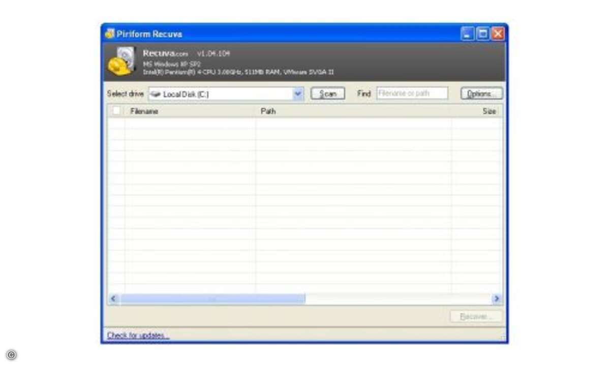 Recuva ist Ihre Versicherung für den Fall, dass Sie Dateien auf Ihrem Rechner versehentlich löschen. Recuva stellt Dateien auch dann wieder her, wenn der Windows- Papierkorb bereits geleert wurde. Auch auf MP3-Playern und Speicherkarten, wie sie in H