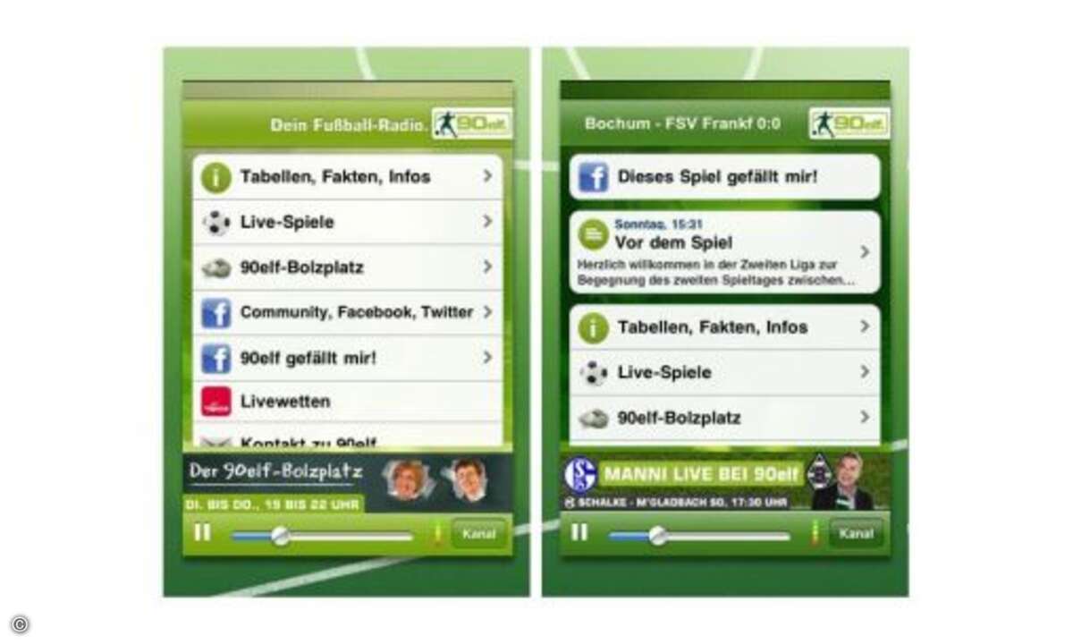 Ausgewählte Spiele der Champions League werden ebenfalls übertragen – die 2,99 Euro pro Saison sind also gut angelegt. © Anbieter