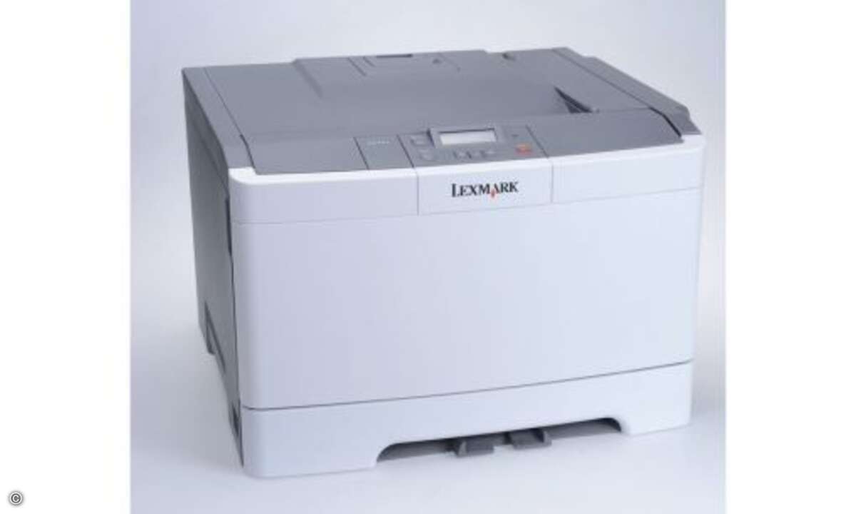 Platz 4 – Lexmark C540n: Der günstigste Drucker im Test liefert auch den kleinsten Toner. Damit ist er vor allem für diejenigen interessant, die nur selten drucken. © Lexmark