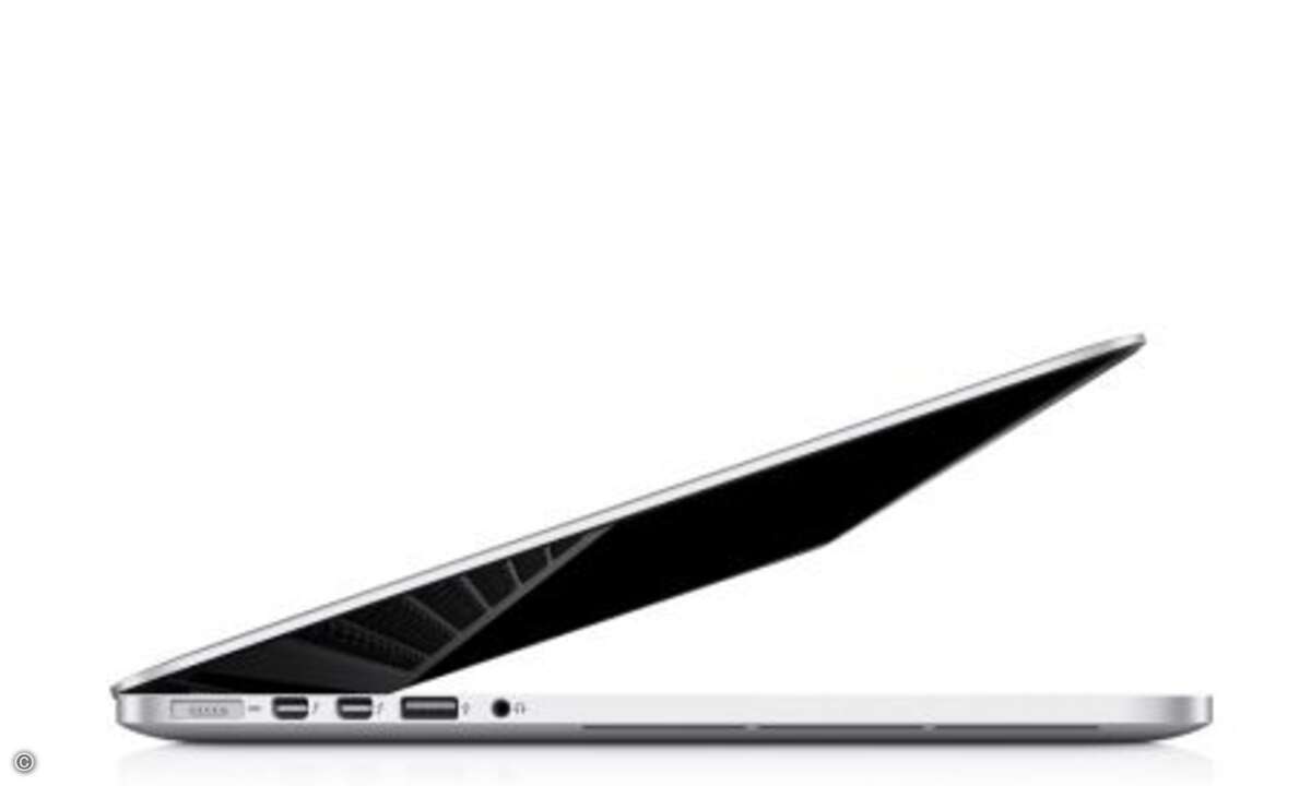 Das Display ist verspiegelt, dürfte im Freien also relativ stark reflektieren © Apple