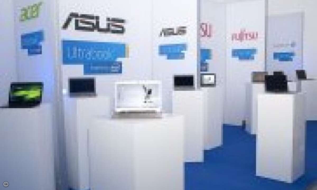 Alle großen Hersteller zeigten Modelle, von Asus...