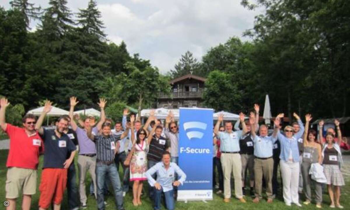 Alle bester Laune bei F-Secure