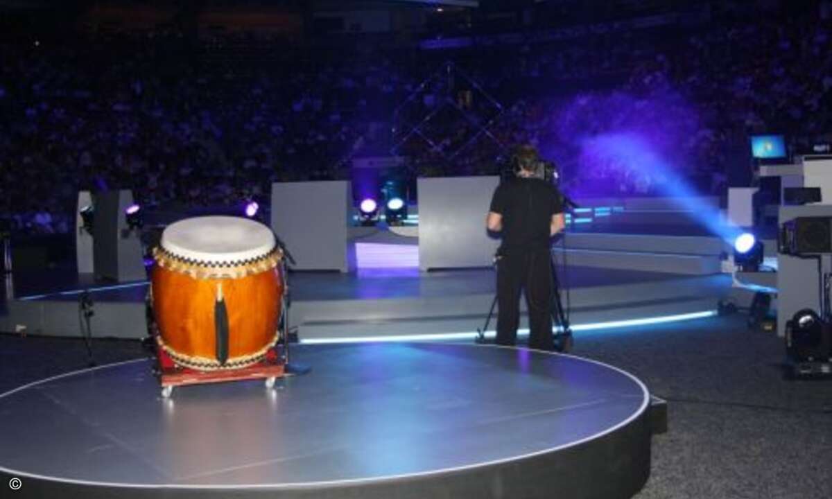 Auf diese Trommel schlug kurz vor der Keynote nicht Steve Ballmer ein…