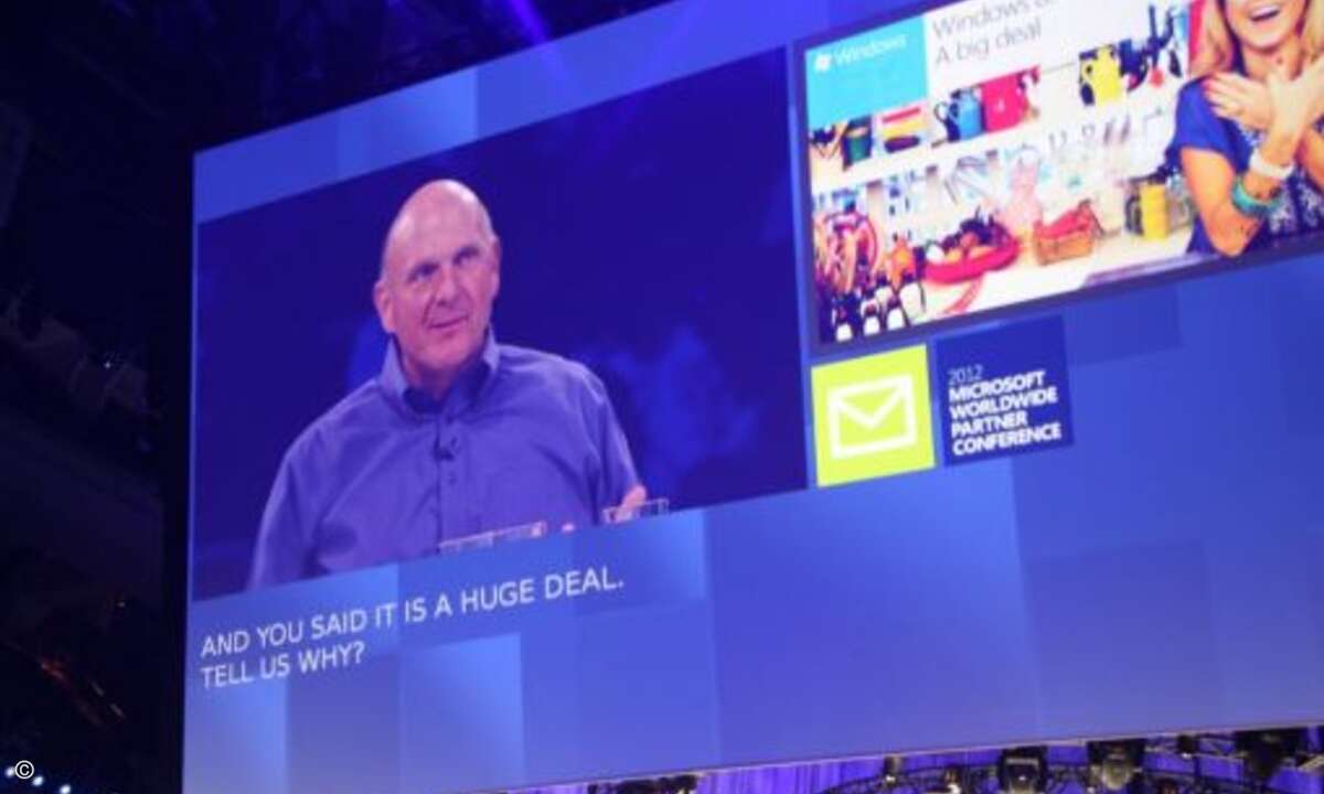 Steve Balmer wusste von riesigen Möglichkeiten für die Partner zu berichten…