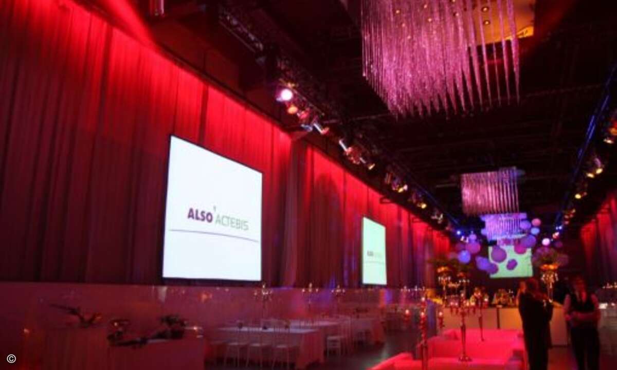 Also Actebis trat bei der Party als Schirmherr auf.