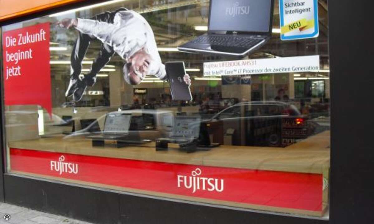 Der erste Fujitsu Lifebook Store im Münchner Ladengeschäft von Notebooksbilliger