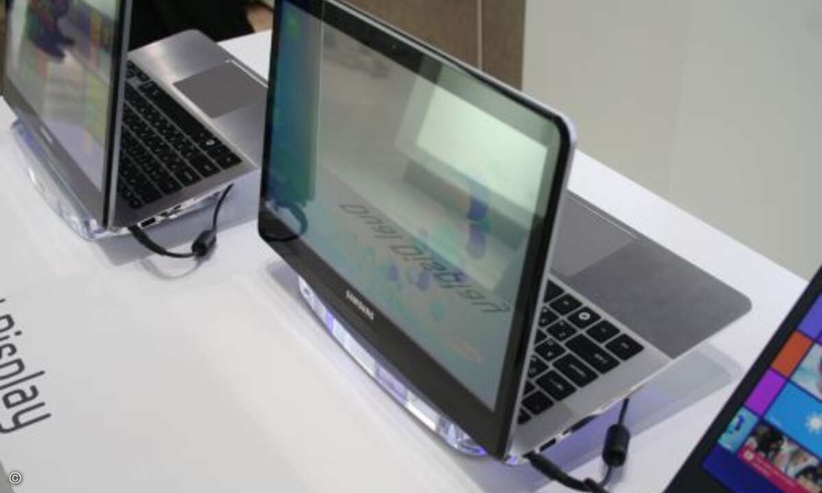 In Zukunft könnten die Displays bzw. Hybrid-Tablets auf beiden Seiten eine Multitouch-Oberfläche haben, © crn.de