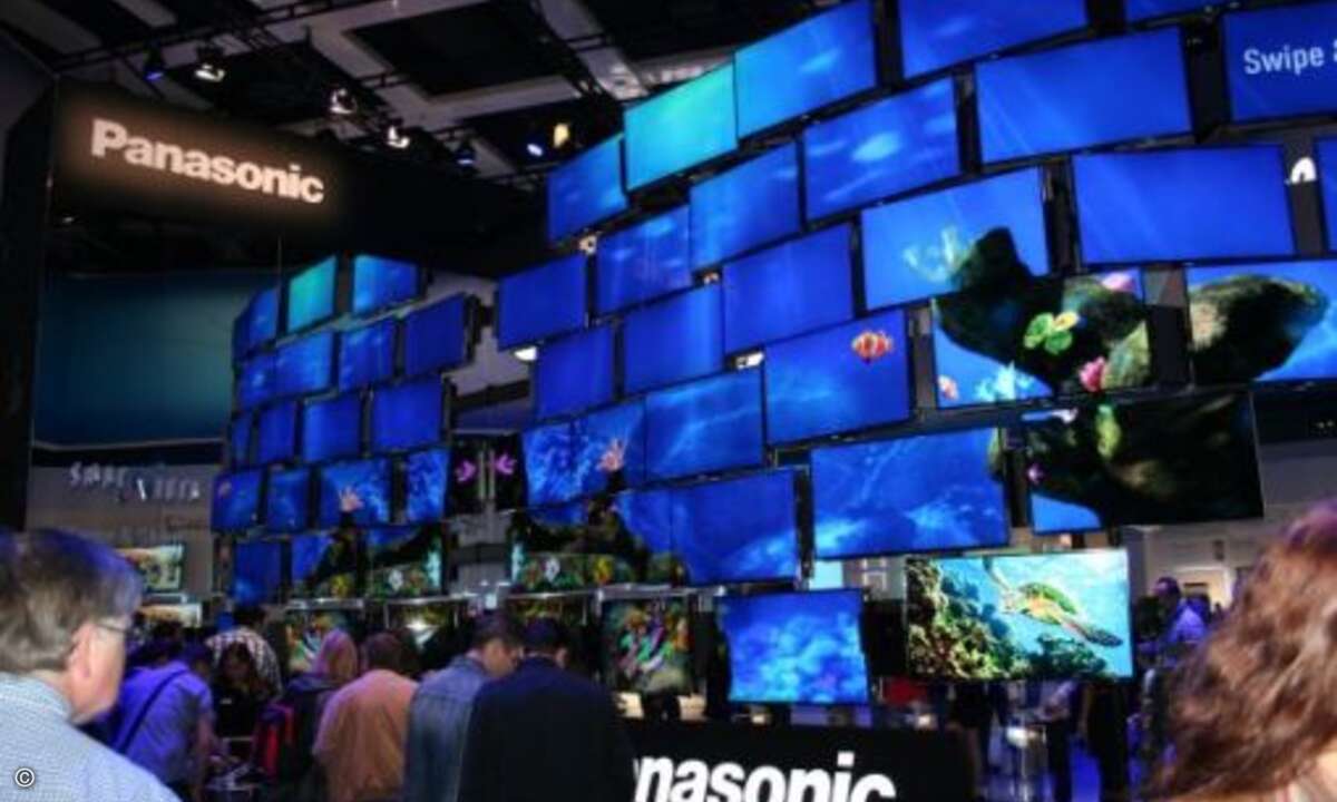 Bei Panasonic konnten die Besucher Fische auf die Reise schicken, Bild: crn.de